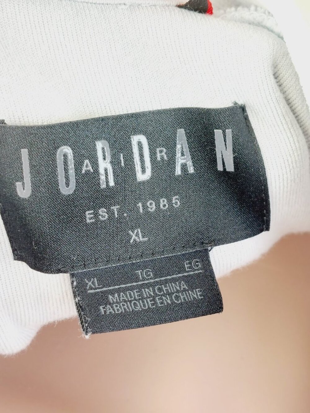 Jordan Women's Off-White Classic Sailor Neck Sports Fleece Jacket Size XL - Picture 11 of 12